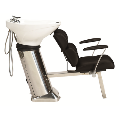 50B Shampoo System, White-Black - Garfield Commercial Enterprises Salon Equipment Spa Furniture Barber Chair Luxury