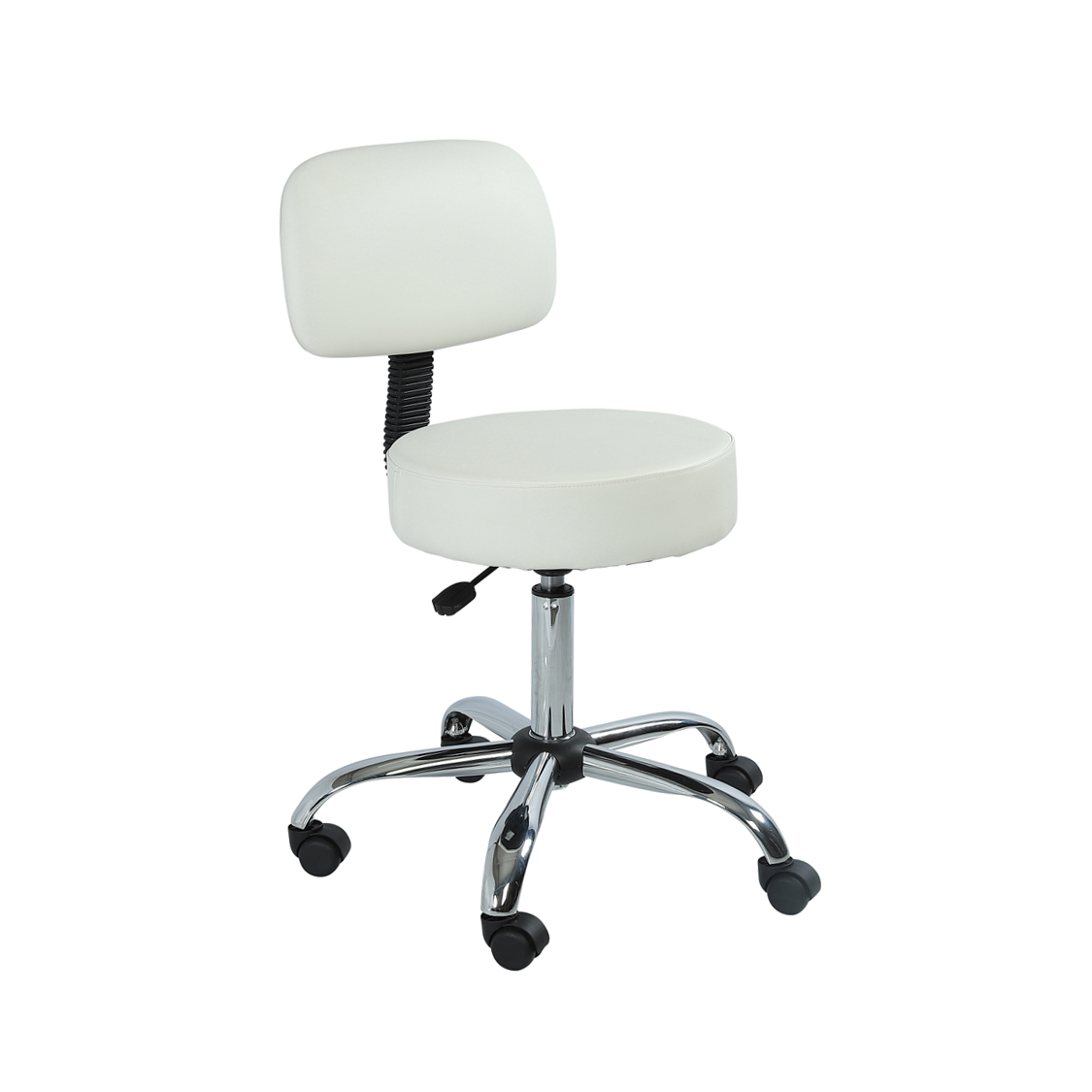 Carlton Spa Task Stool, White - Garfield Commercial Enterprises Salon Equipment Spa Furniture Barber Chair Luxury