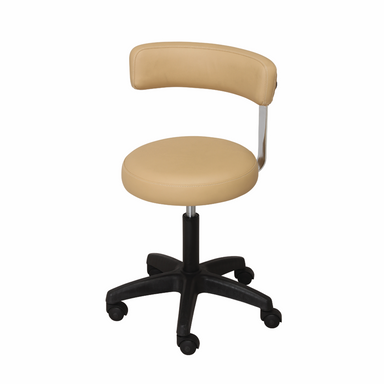 Monaco Spa Task Stool, Beige - Garfield Commercial Enterprises Salon Equipment Spa Furniture Barber Chair Luxury
