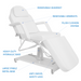 paragon spa treatment table 3962 facial bed upholstery white hydraulic high end cheap best affordable